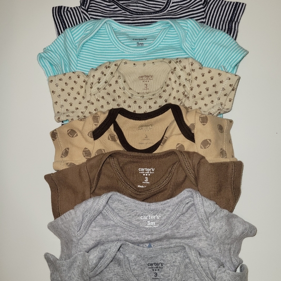Set of 7 - Baby Boy Bodysuits (3 Months) - Picture 2 of 2